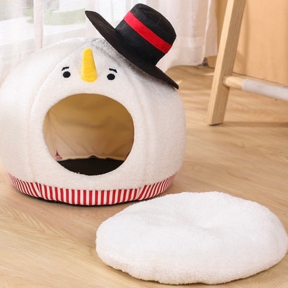 *Host Pick* Snowman Cat bed - Picture 3 of 3